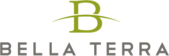 A logo with a stylized green and black 