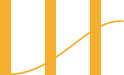 A logo with a large, stylized yellow 